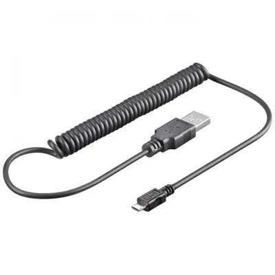 Goobay 62334 USB Kabel USB 2.0 USB A Micro-USB B Schwarz