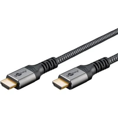 HDMI-Kabel Goobay 64995 3 m HDMI 2.0 18 Gbit/s Schwarz Silber