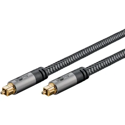 Audio-Optikkabel Goobay 65308 10 m Schwarz/Silber