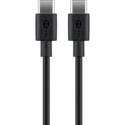 Kabel USB-C zu USB-C Goobay 66316 0,5 m USB 2.0 Schwarz