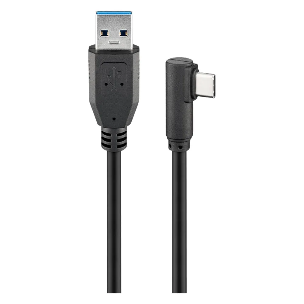 Goobay 66501 USB Kabel USB 3.2 Gen 1 (3.1 Gen 1) 1 m USB A USB C Schwarz