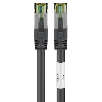 Netzwerkkabel Goobay 66723 3 m Cat8.1 S/FTP RJ-45 Schwarz