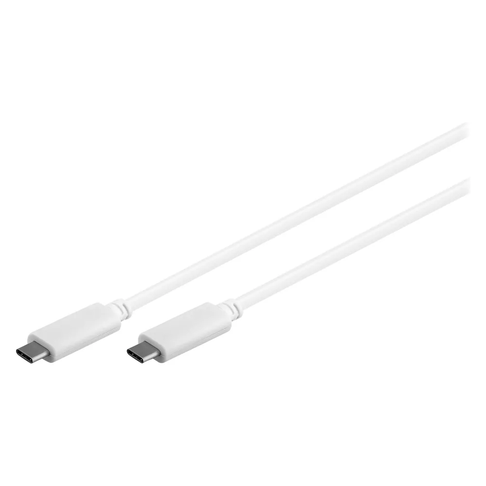 Goobay USB-C 3.1 Stecker/Stecker-Kabel 1m Weiß