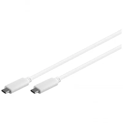 Goobay USB-C 3.1 Stecker/Stecker-Kabel 1m Weiß