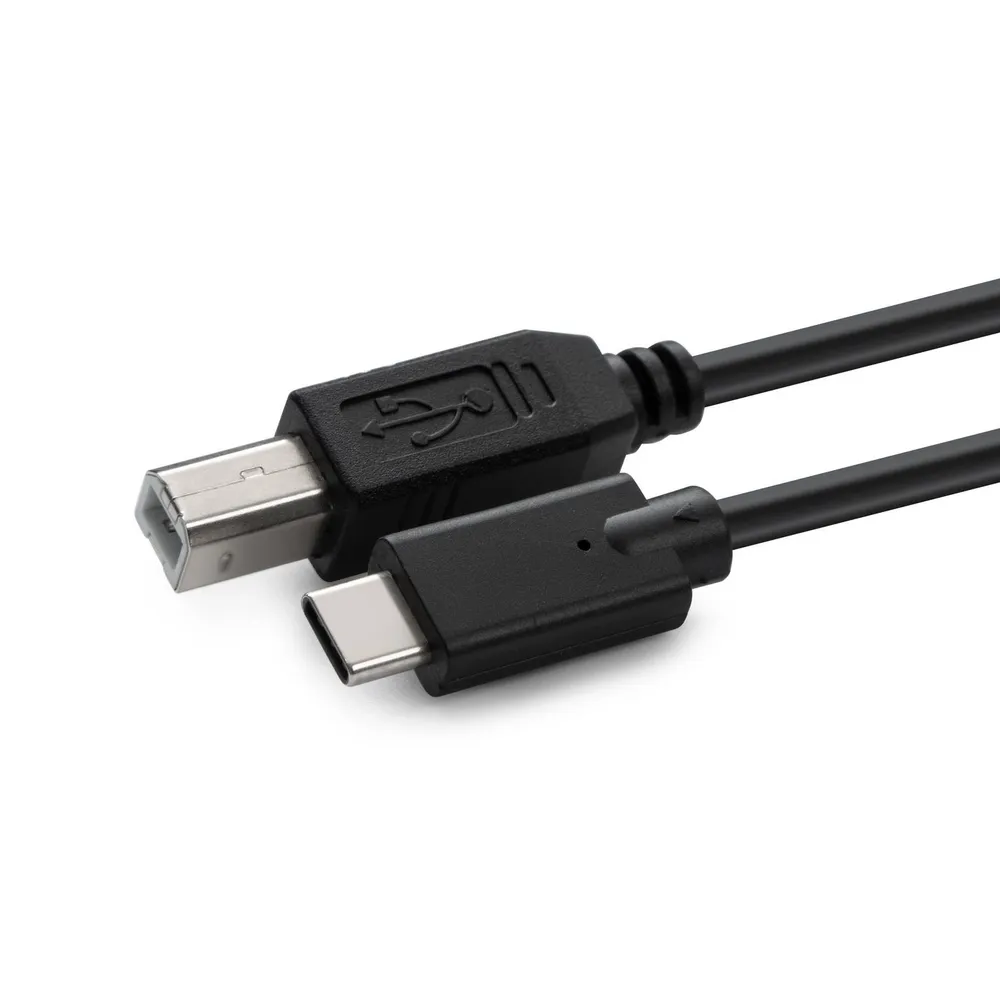 Goobay Kabel USB-C 3.1 auf USB B Stecker/Stecker 1 m Schwarz