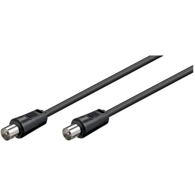 Goobay 68146 Koaxialkabel 3C-2V 1,5 m Schwarz