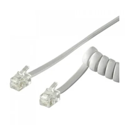Goobay 4m RJ-10 Cable Weiß