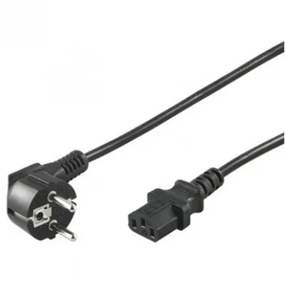 Goobay Stromkabel für CEE7/C13-CPU, 1,5 m, Schwarz