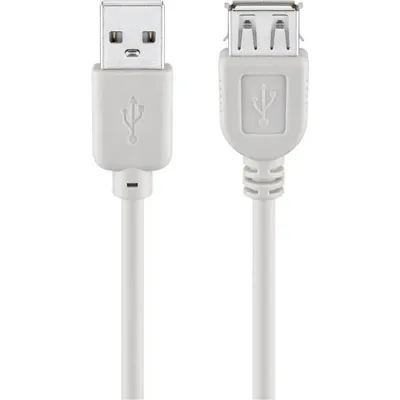 USB-Kabel Goobay 68717 5 m Verlängerungskabel USB-A auf USB-A Grau