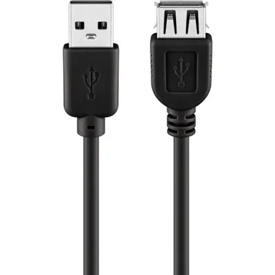 USB-Verlängerungskabel Goobay 3 m USB 2.0 Schwarz