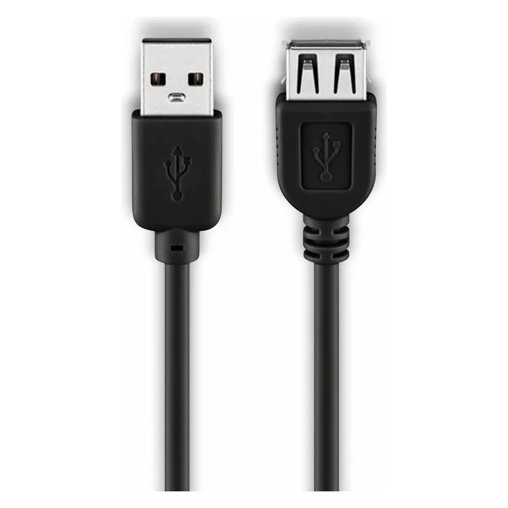Goobay USB 2.0 Kabel Stecker/Buchse 5m Schwarz