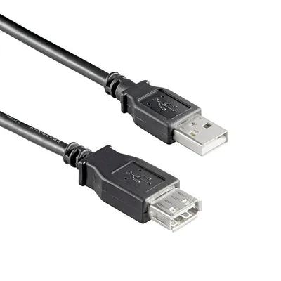 Goobay USB 2.0 Kabel Stecker/Buchse 5m Schwarz