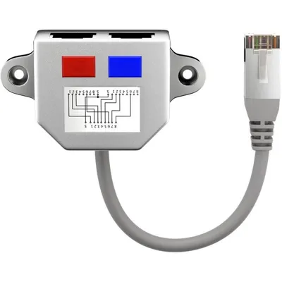 Netzwerkadapter Goobay 68908 RJ-45 Stecker auf 2 x RJ-45 Buchse 0,15 m