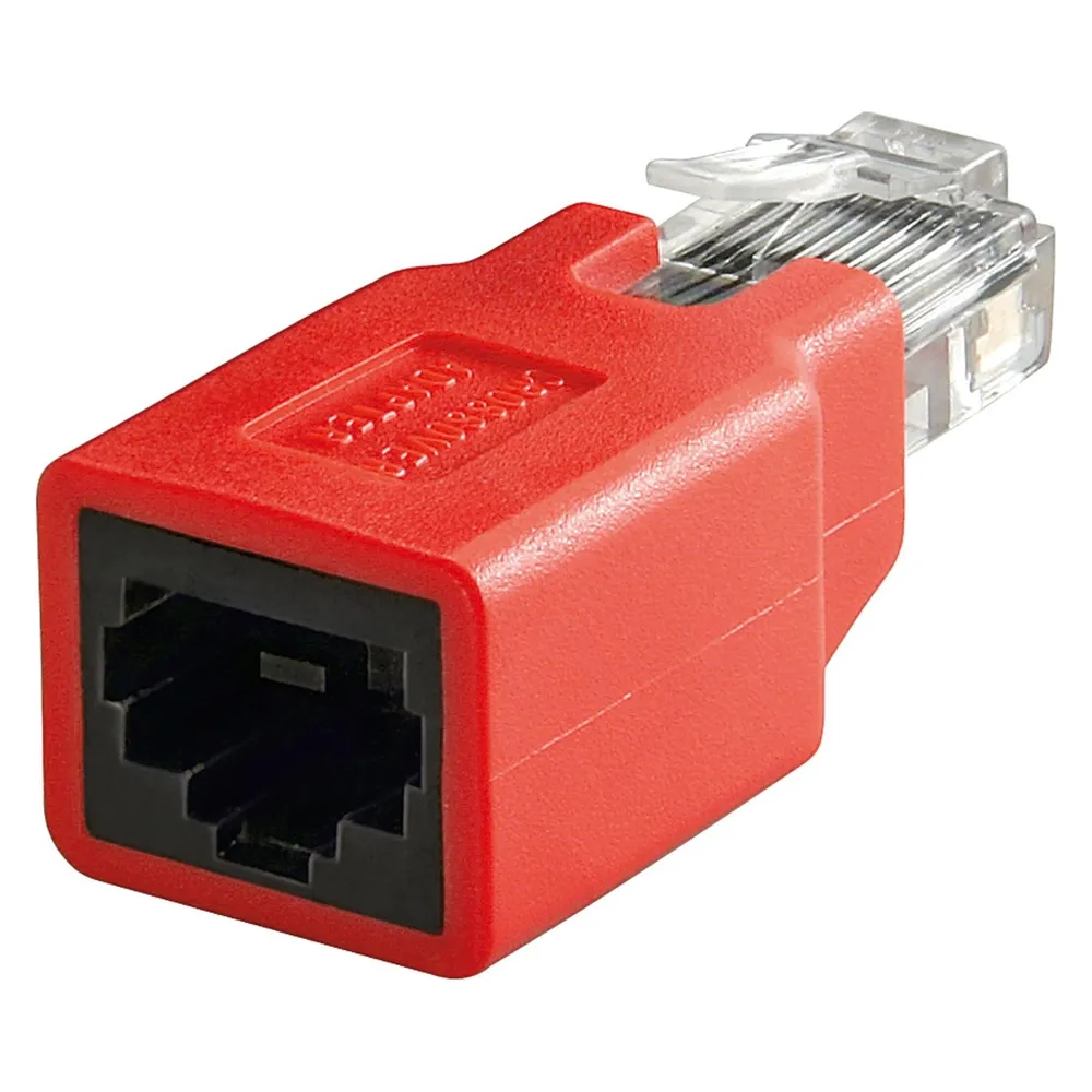 Adapter RJ-45 Goobay 68912 Stecker zu Buchse rot