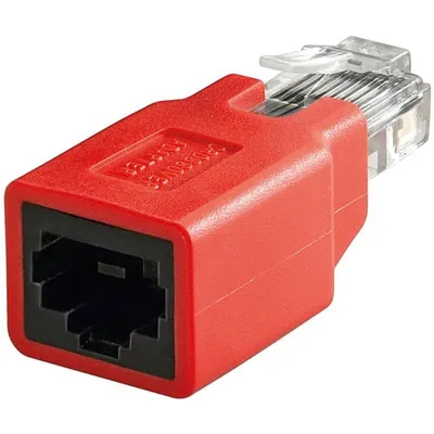 Adapter RJ-45 Goobay 68912 Stecker zu Buchse rot