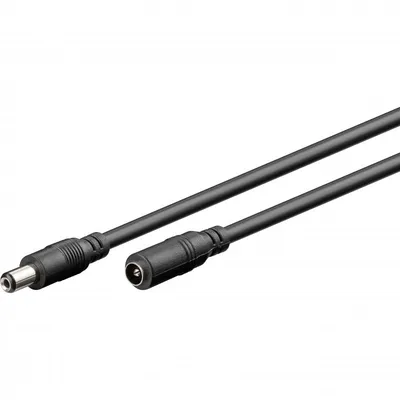 Goobay DC-Stromkabel Buchse/Stecker 5,5x2,1mm 3m Schwarz