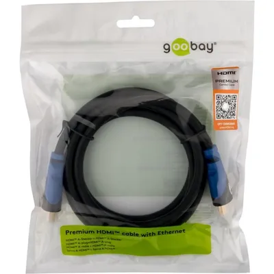 HDMI-Kabel Goobay 72315 0,5 m 4K HDR 3D Ethernet ARC Schwarz