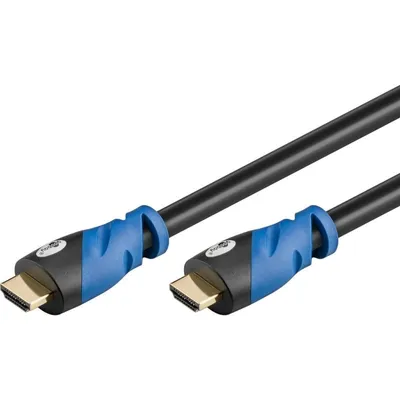 HDMI-Kabel Goobay 72318 2 m High Speed 2.0 4K 3D Schwarz ARC HDR Goldkontakte