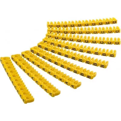 Goobay Kabelmarkierer 2,5mm Gelb Packung mit 90 Einheiten