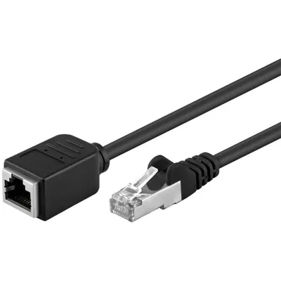 Netzwerkkabel Goobay 73388 2 m Cat5e F/UTP RJ-45 Schwarz