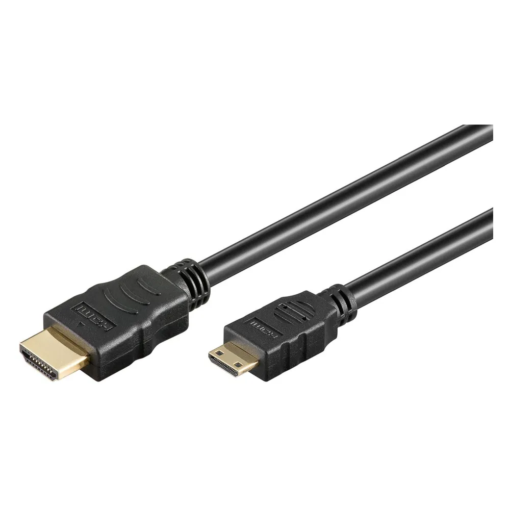 HDMI-Kabel Goobay 74083 Typ A zu Typ C 2m 18 Gbit/s 3D Schwarz