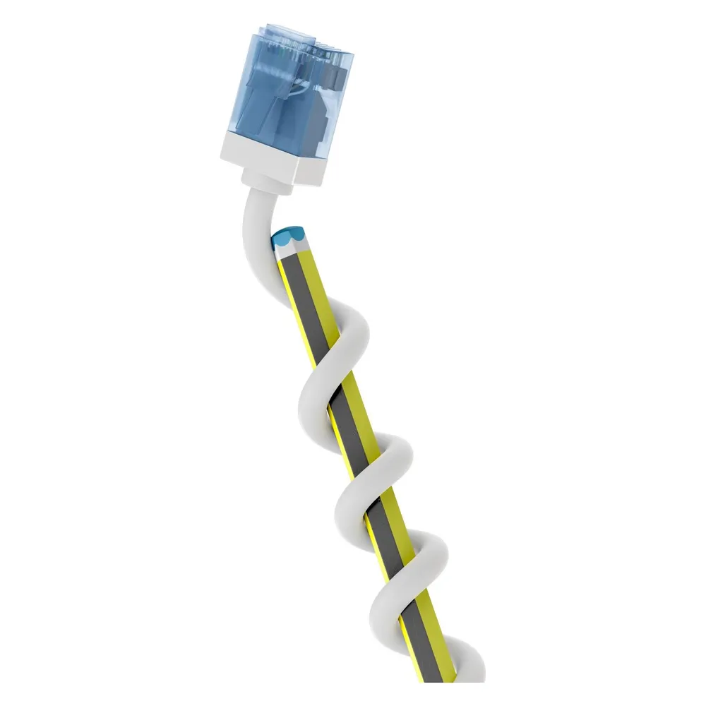 Netzwerkkabel Goobay 74287 2 m Cat6a U/UTP RJ-45 Weiß Slim