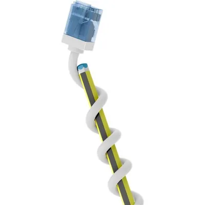 Netzwerkkabel Goobay 74300 7,5 m Cat6a U/UTP Slim Weiß vergoldete Kontakte