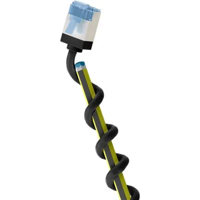 Netzwerkkabel Goobay 74324 15 m Cat6a U/FTP RJ-45 Schwarz