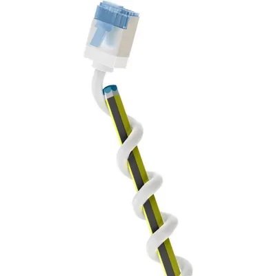 Netzwerkkabel Goobay 74340 10 m Cat6a U/FTP RJ-45 Weiß ultraschlank