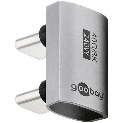 Kabeladapter Goobay 74446 USB-C USB4 Gen4 240W 8K Aluminium U-Form Silber
