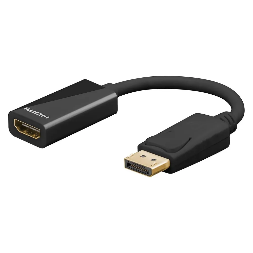DisplayPort auf HDMI Adapter Goobay 4K 60Hz 0,1 m