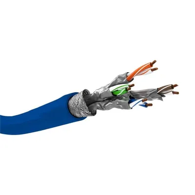 Netzwerkkabel Goobay Cat7a 50 m S/FTP Blau