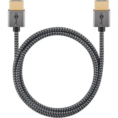 HDMI-Kabel Goobay 75757 1 m Ultra High Speed 48 Gbit/s 8K 60 Hz Grau