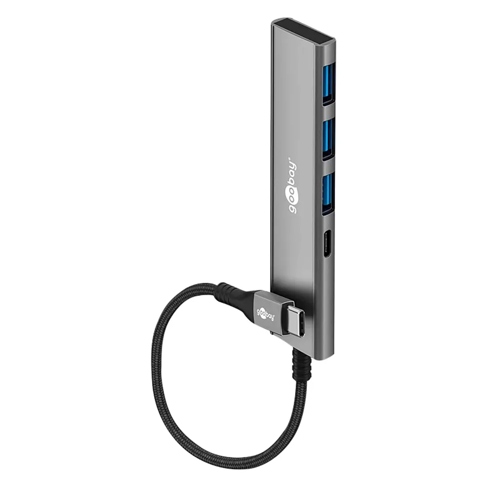 Hub Goobay 4 Port 5 Gbit/s 76562 USB-C Aluminium Slim