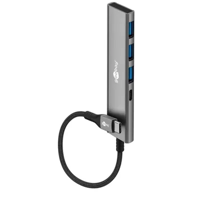 Hub Goobay 4 Port 5 Gbit/s 76562 USB-C Aluminium Slim