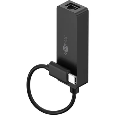 Adapter Goobay 76579 USB-C auf RJ-45 0,1 m Schwarz