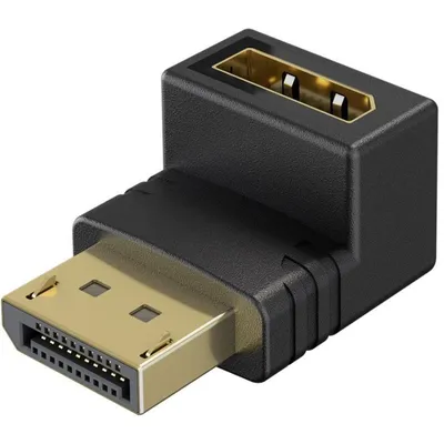 Adapter DisplayPort Goobay 77129 8K 90° Oben Kompakt High-Speed HDR
