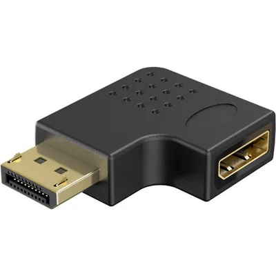 Adapter DisplayPort Goobay 77132 8K 90° links HDCP 2.2