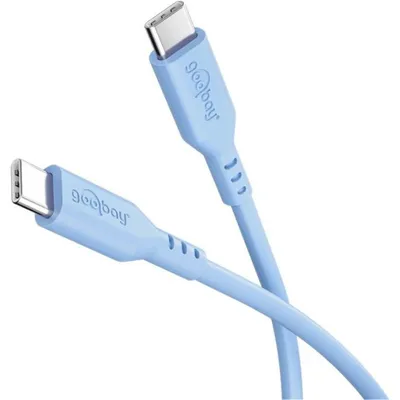 Kabel Goobay 77741 USB-C 1,5 m Blau Schnellladen Silikon