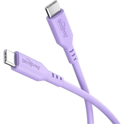 USB-C zu USB-C Kabel Goobay 77745 1,5 m USB 2.0 Lila