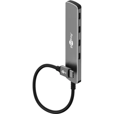 Hub Goobay 4 Ports 5000 Mbit/s Modell 79160 Aluminium Grau