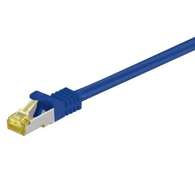 Goobay RJ-45 CAT7 0.5m Netzwerkkabel Blau 0,5 m S/FTP (S-STP)