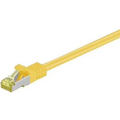 Goobay RJ-45 CAT7 0.5m Netzwerkkabel Gelb 0,5 m S/FTP (S-STP)