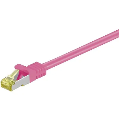 Netzwerkkabel Goobay RJ-45 CAT7 5 m Magenta S/FTP