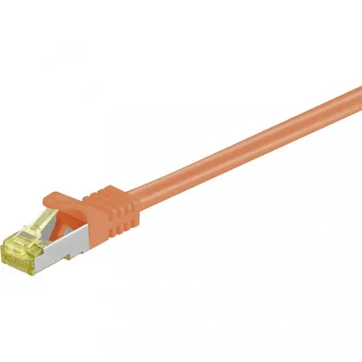 Goobay RJ-45 CAT7 7.5m Netzwerkkabel Orange 7,5 m S/FTP (S-STP)