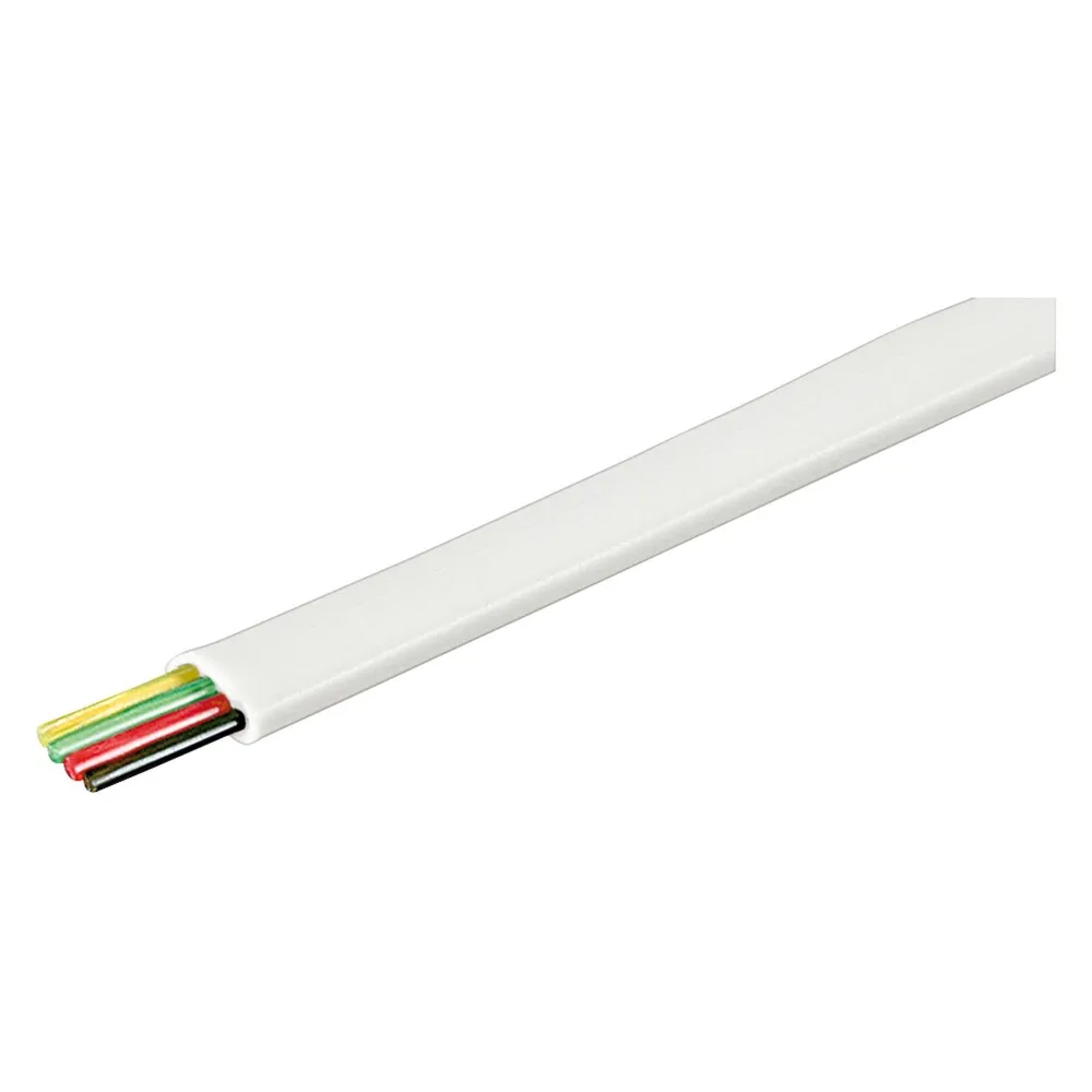 Goobay Telefonflachkabel 100 m Rolle,AWG 28,CCA