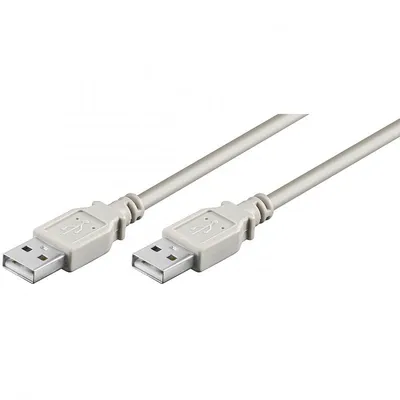 Goobay USB 2.0-Stecker/Stecker-Kabel, 1,8 m, Grau
