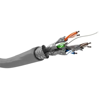Netzwerkkabel Goobay 93954 Cat6 S/FTP 100 m grau