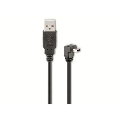 Goobay 4040849939716 USB Kabel USB 2.0 1,8 m USB A Mini-USB B Schwarz