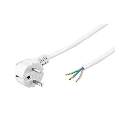 Goobay Stromkabel CEE7 Typ F auf 3x0,75mm Anschlüsse, 1,5m, Weiß